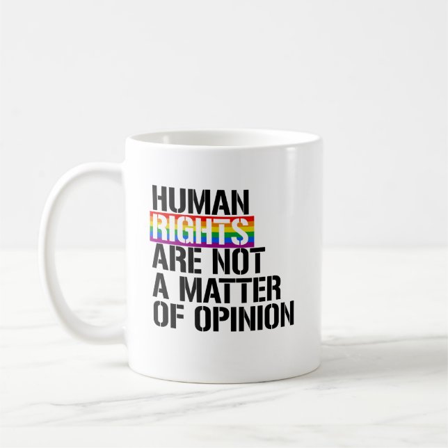 Caneca De Café Direitos LGBTQ (Esquerda)