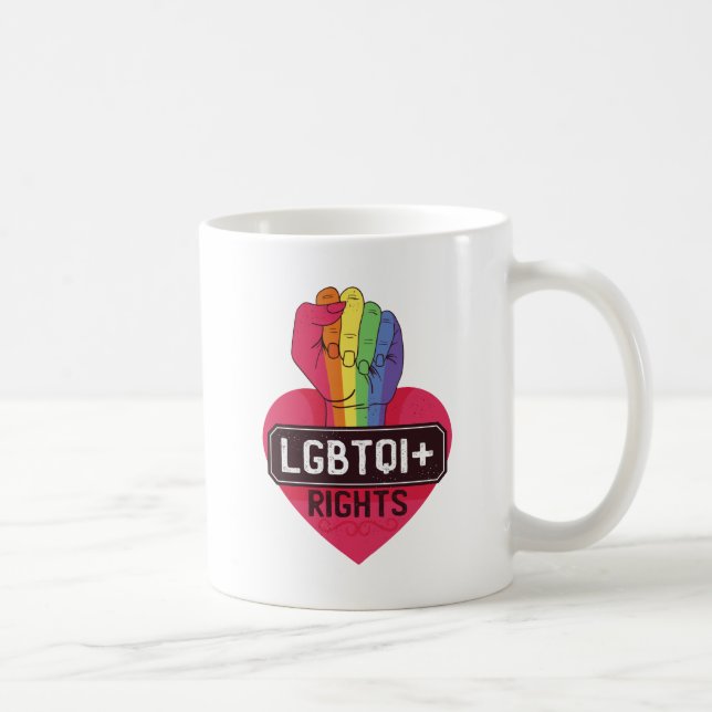 Caneca De Café Direitos LGBTQI - Marcha de Primeiro Orgulho do Si (Direita)