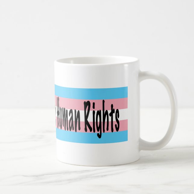 Caneca De Café Direitos TRANS são Direitos Humanos (Direita)