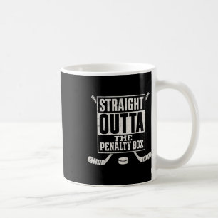 Caneca De Café Direto da Caixa de Penalidade Jogador de Hóquei no