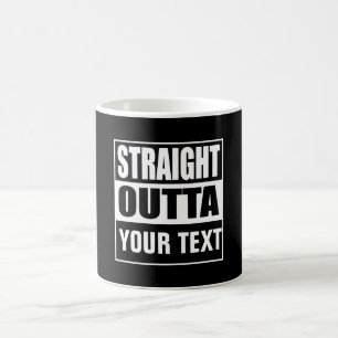 Caneca De Café DIRETO DE - adicione seu texto aqui/crie o seu