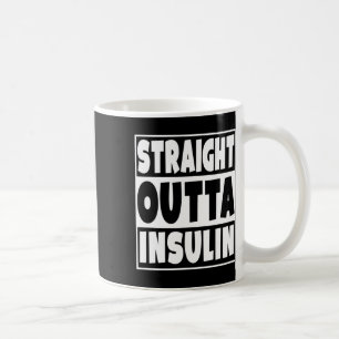 Caneca De Café Direto do Diabetes Conscientização da Diabetes Ins