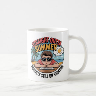 Caneca De Café Direto do Verão Divertido Volta às Aulas