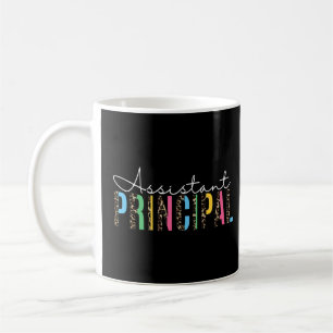 Caneca De Café Diretor Assistente de Mulheres Retro Boho Cheetah 