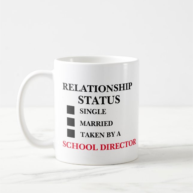 Caneca De Café Diretor da Escola Estado Civil  (Esquerda)