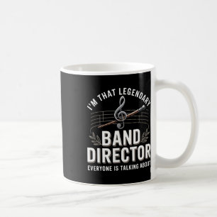 Caneca De Café Diretor de Banda Engraçado Professor de Música Vol