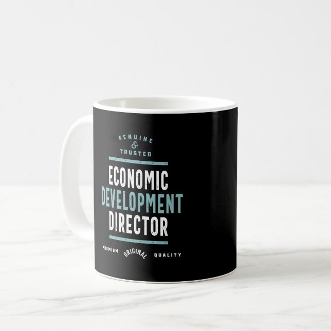 Caneca De Café Diretor de Desenvolvimento Econômico (Frente Esquerda)