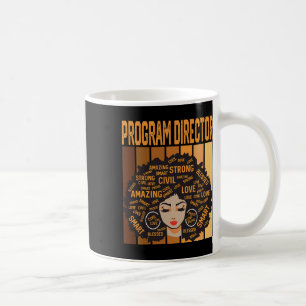 Caneca De Café Diretor de Programa Poderoso Mês da História Negra