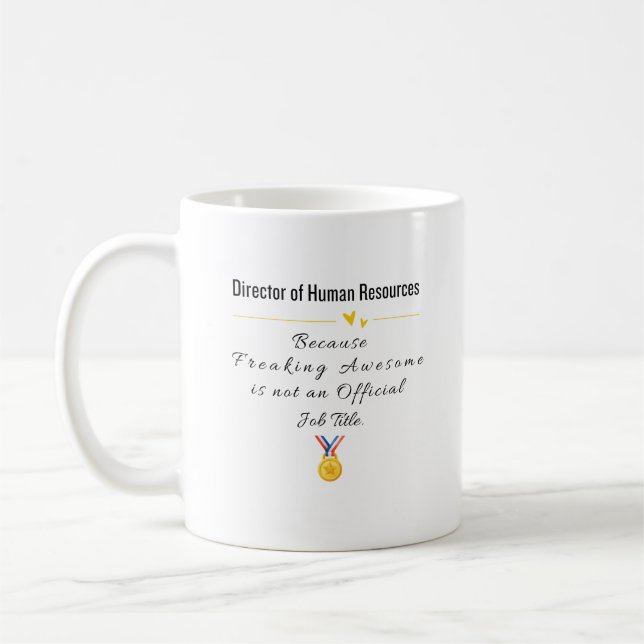 Caneca De Café Diretor de Recursos Humanos (Esquerda)