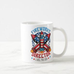 Caneca De Café Diretor Do Fireworks Eu Lhe Lanço Em 4 De Julho.