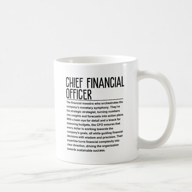 Caneca De Café Diretor financeiro (Direita)