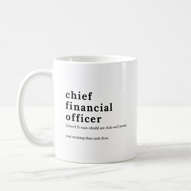 Caneca De Café Diretor Financeiro Definição - Oferta Financeira (Esquerda)