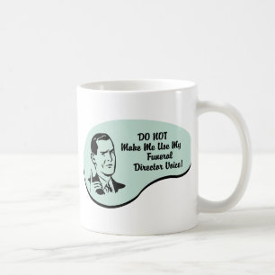 Caneca De Café Diretor fúnebre voz