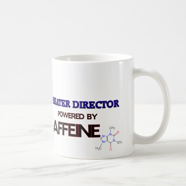 Caneca De Café Diretor Powered do teatro pela cafeína (Direita)