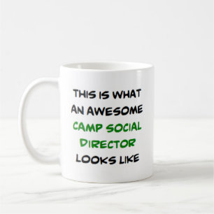 Caneca De Café diretor social do acampamento incrível