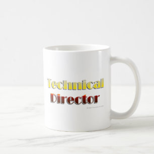 Caneca De Café Diretor técnico (texto somente)