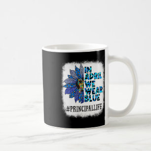 Caneca De Café Diretora Em Abril Vestimos A Consciência Azul Auti