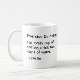 Caneca De Café Diretrizes de exercício WOW - Coffee Mug