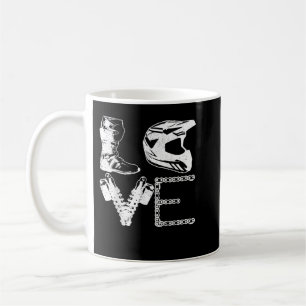 Caneca De Café Dirt Bike LOVE Motocross MX Enduro Biker Gift