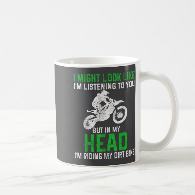 Caneca De Café Dirt Bike Motocross Enduro Funny Quote Motorcycle  (Direita)