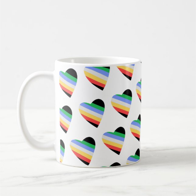 Caneca De Café Disability Flag (Esquerda)