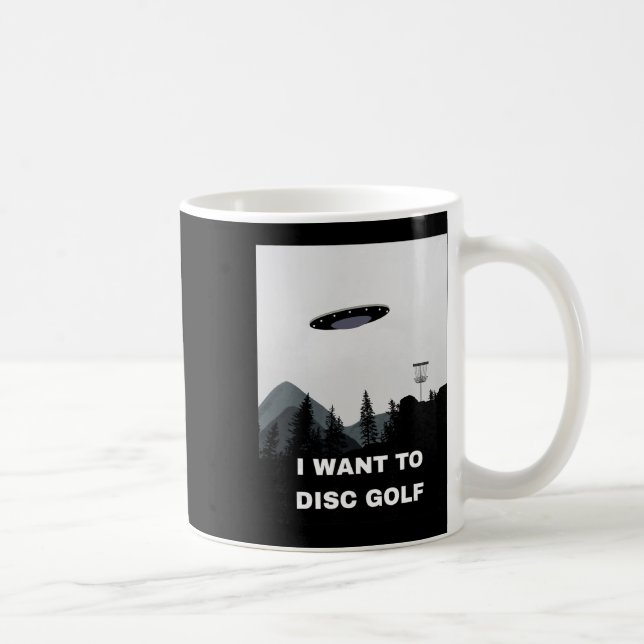 Caneca De Café Disc Golf Ufo  (Direita)