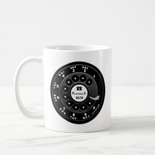 Caneca De Café Discagem por Telefone Rotativo - Personalizado 921