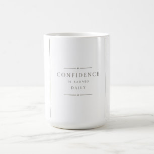 Caneca De Café Disciplina Constrói Confiança Motivação Mentalid