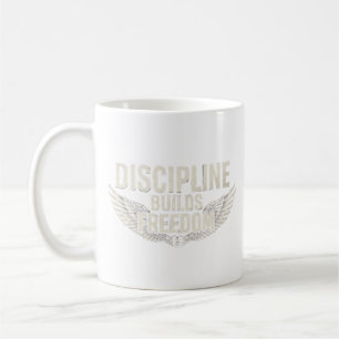 CANECA DE CAFÉ DISCIPLINA CONSTRÓI LIBERDADE