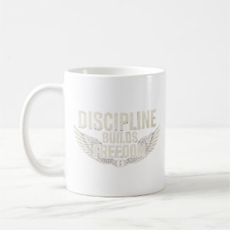CANECA DE CAFÉ DISCIPLINA CONSTRÓI LIBERDADE