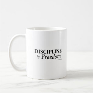 Caneca De Café Disciplina é liberdade