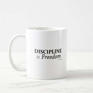 Caneca De Café Disciplina é liberdade