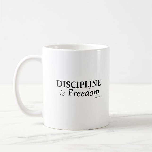 Caneca De Café Disciplina é liberdade (Esquerda)