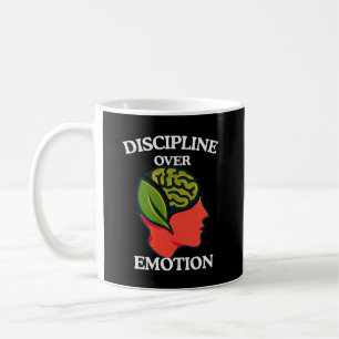 Caneca De Café Disciplina Sobre Emoção Inspiração Autocontrole
