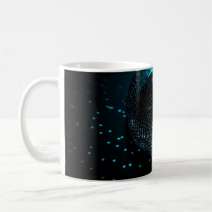 Caneca De Café Disco Ball Glare, fundo do Nightclub.