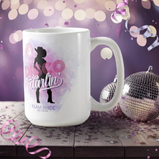 Caneca De Café Disco Darlin' Bachelorette Team Bride ID928