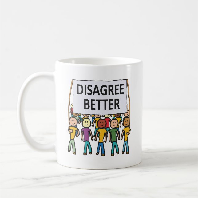Caneca De Café Discordo melhor (Esquerda)