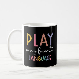 Caneca De Café Discurso Terapêutico Colorido É Minha Língua Favor