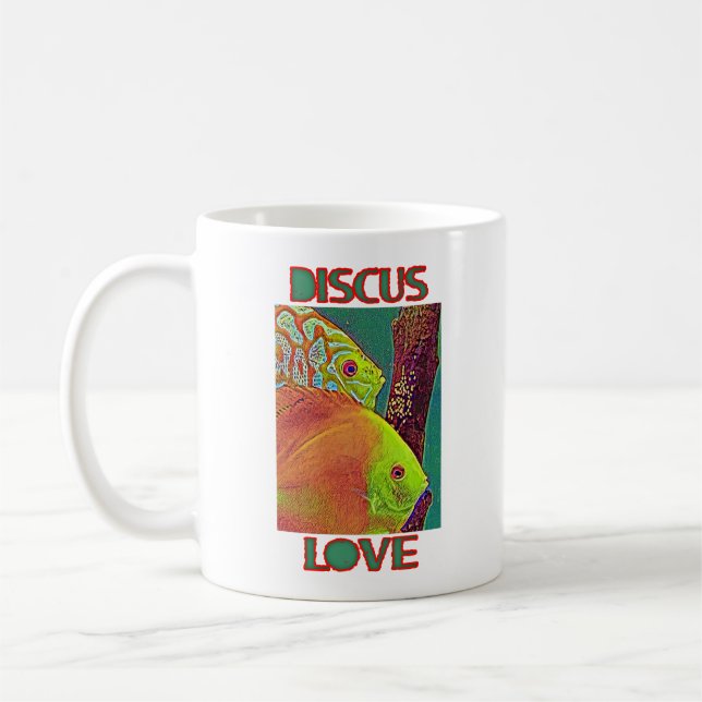 Caneca De Café Discus Fish Pair com ovos (Esquerda)