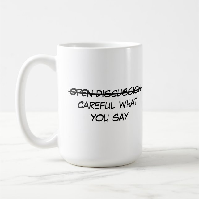 Caneca De Café Discussão aberta (Esquerda)