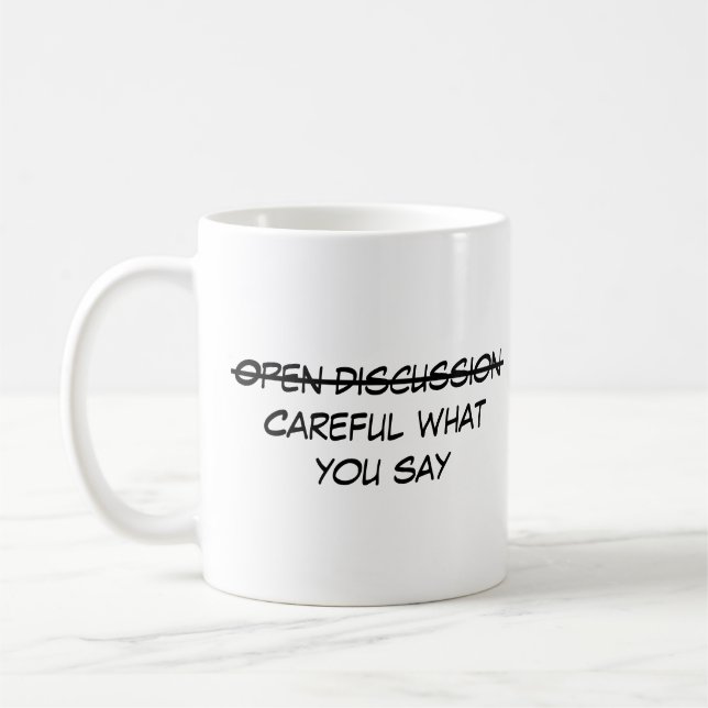 Caneca De Café Discussão aberta (Esquerda)