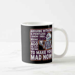 Caneca De Café Discutir Comigo é Inútil _ Engraçado Sarcástico Re