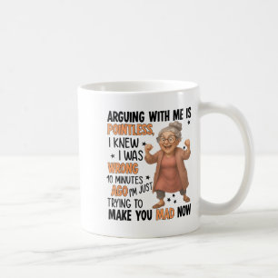 Caneca De Café Discutir Comigo é Inútil Eu Sabia que Estava Errad