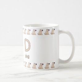 Caneca De Café DisforDog–FunAlphabetCupDesign