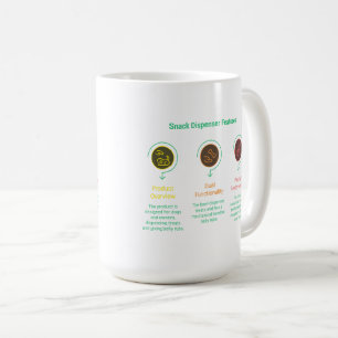 Caneca De Café Dispensador de Lanche e Especialista em Caximbo de