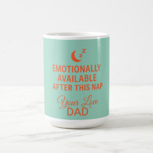 Caneca De Café Disponível Emocionalmente Após Este Cochilo Pai En