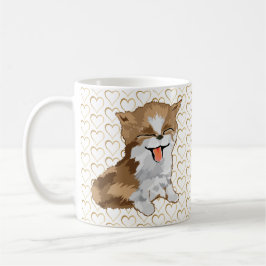 Caneca De Café Distância social Dourada PurrFerred