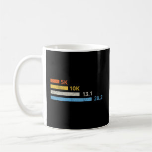 Caneca De Café Distâncias em Execução I - 5.000 13.1 26.2 Maraton