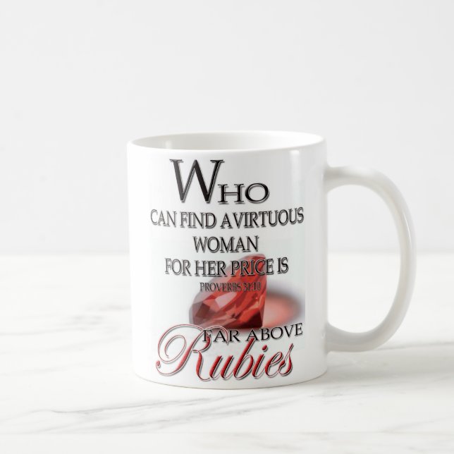 CANECA DE CAFÉ DISTANTE ACIMA DOS RUBIS (Direita)