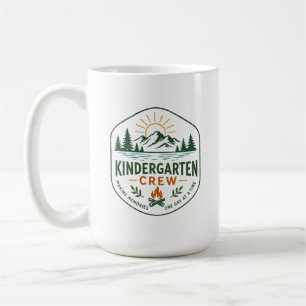 Caneca De Café Distintivo de Acampamento da Equipe de Jardim de I